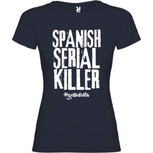 Camiseta "Spanish Serial Killer" chica azul marino